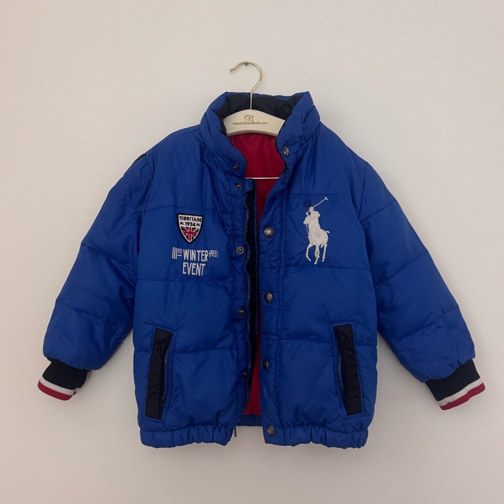 Ralph Lauren Blue 111rd Winter Event Britain Olympic Team Puffer Jacket